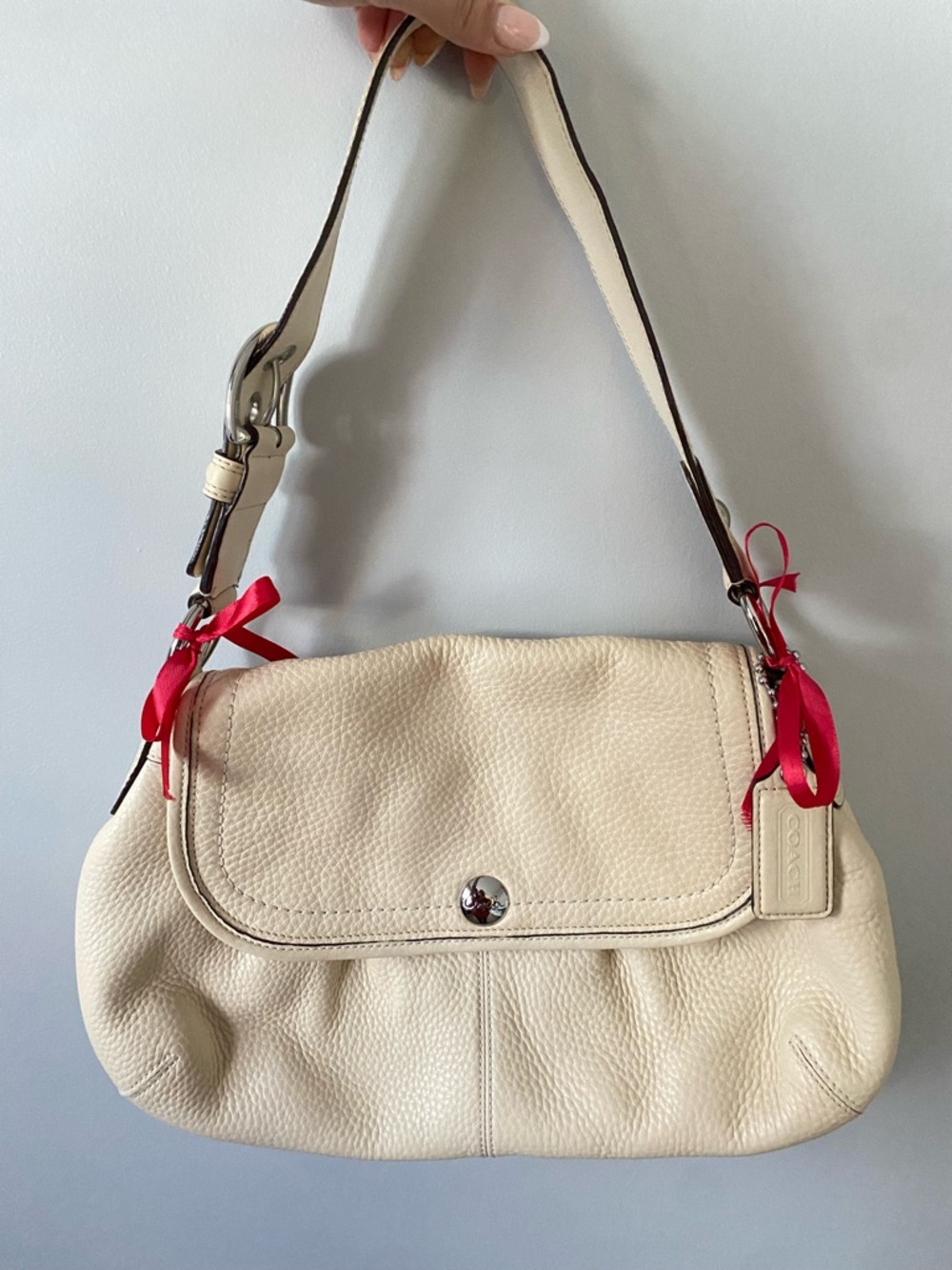 Y2K Coach Cream Bag